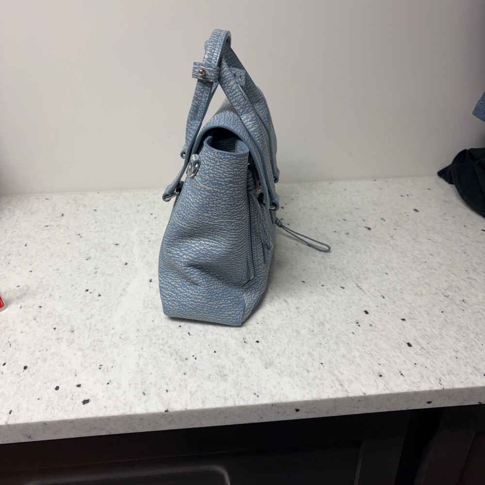 3.1 Phillip Lim medium Pashli Textured Light Blue Satchel - Picture 3 of 10